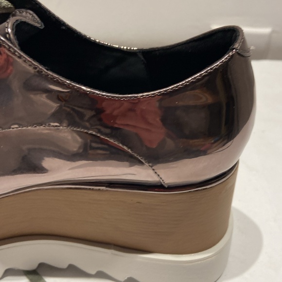 The Label Metallic Rose Gold Platform Square Toe Shoes US Size 8 / UK Size 38 - Picture 14 of 15